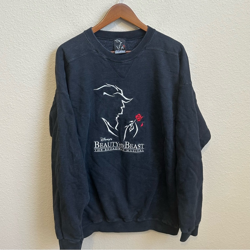 Vintage 90s Disney Beauty and The Beast Musical Sweatshirt
